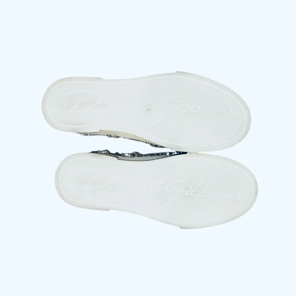 Dolce & Gabbana Portofino Crystal white sneakers 40 - Picture 5 of 5